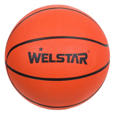 Minge Baschet Welstar Rubber, Mărime Nr. 3, Culoare Negru Portocaliu foto