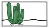 Cumpara ieftin Decoratiune de perete Cactus, Mauro Ferretti, 60x33 cm, fier, multicolor
