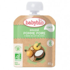 Piure de mere, pere si cocos Bio, 85g, BabyBio