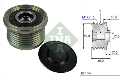 INA 535 0247 10 Sistem roata libera, generator foto