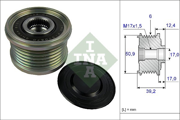 INA 535 0247 10 Sistem roata libera, generator