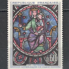 Franta.1964 800 ani Catedrala Notre-Dame-Vitraliu XF.223