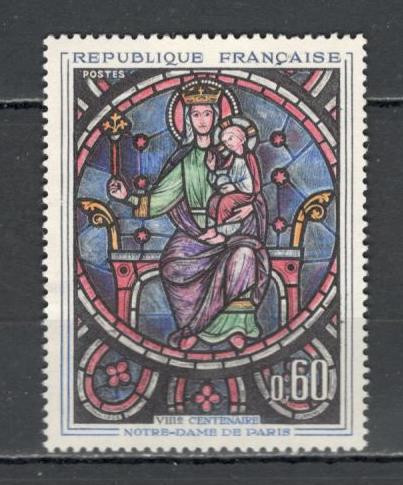 Franta.1964 800 ani Catedrala Notre-Dame-Vitraliu XF.223