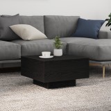 VidaXL Masă de Cafea Stejar negru 55 x 55 x 31 cm Lemn compozit