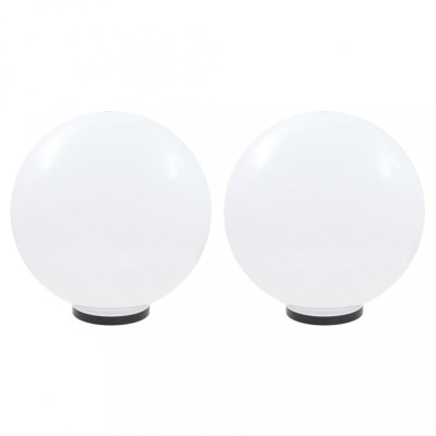 vidaXL Lămpi glob cu LED, 2 buc., 50 cm, PMMA, sferic foto