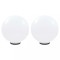 vidaXL Lămpi glob cu LED, 2 buc., 50 cm, PMMA, sferic