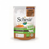 Cumpara ieftin Schesir Bio For Sterilized Cat, Pui, Porc şi Dovleac, plic 85 g