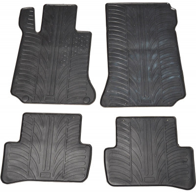 Set covorase auto din cauciuc Mercedes Clasa C (W204/S204) 2007-2013, Negru, Gledring, 4 buc. AutoDrive ProParts foto