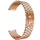 Curea din metal compatibila cu Fossil Q Wander, Telescoape QR, 22mm, Rose Gold, Very Dream