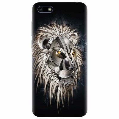 Husa silicon pentru Huawei Y5 Prime 2018, Abstract Lion 001 foto