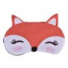 Masca pentru dormit sau calatorie, cu gel detasabil, Pufo Foxxy, 20 cm, portocaliu