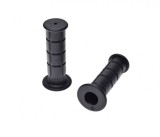 Mansoane Moto Vintage Negre 124mm - Diametru 22/25mm Ghidon