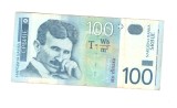Bancnota Serbia 100 dinara/dinari 2004, circulata, stare buna