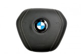 OE STEERING WHEEL AIRBAG BLACK LEATHER BMW 5 G30 G31 7 G11 G12 32306876405