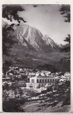 bnk cp Busteni - Vedere spre muntii Bucegi - circulata