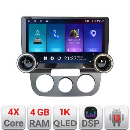 Navigatie VW Golf 5 2004-2010 clima manuala Edotec 4+64 10.5 inch Incell 1K android Wifi 5Ghz gps internet KIT-golf5-manual CarStore Technology