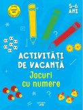 Activitati de vacanta. Jocuri cu numere. 5-6 ani/***