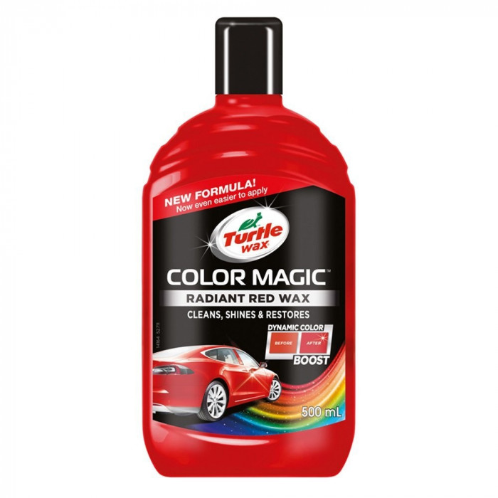 Solutie polish auto Turtle Wax Color Magic Plus Rosu 500ml Kft Auto