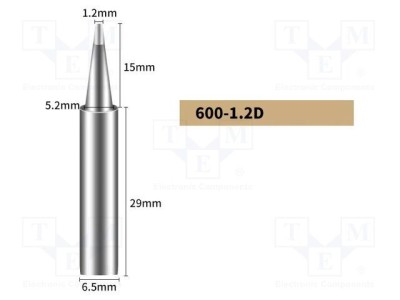 V&amp;acirc;rf şurubelniţă 1,2mm SHENZHEN BAKON pentru staţie de lipit foto