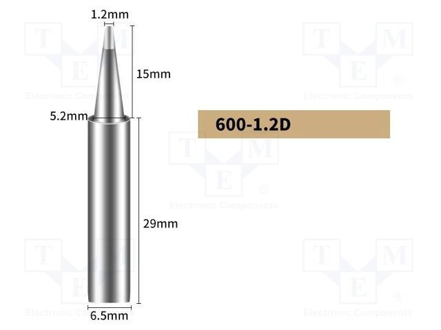 V&acirc;rf şurubelniţă 1,2mm SHENZHEN BAKON pentru staţie de lipit