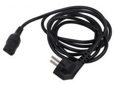 Cablu Alimentare 3x0.75mm2 Unghiular IEC C13