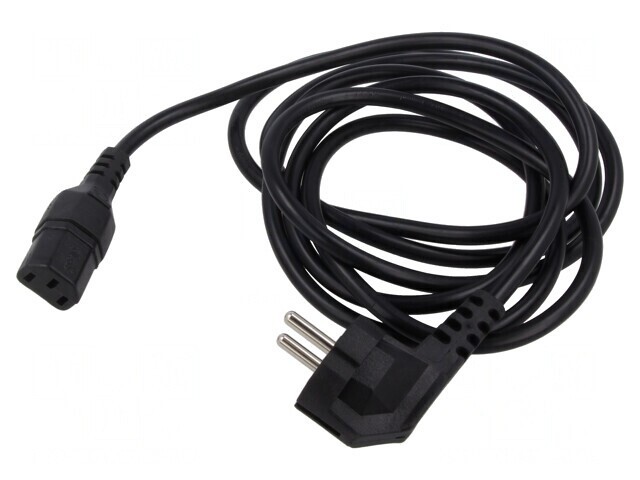 Cablu Alimentare 3x0.75mm2 Unghiular IEC C13