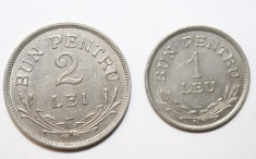 LOT 1 LEU &amp; 2 LEI 1924 . POISSY . DETALII EXCELENTE .