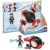 SPIDEY SI PRIETENII LUI UIMITORI MARVEL SET FIGURINA 7.6CM SI SUBMARINUL DELFIN