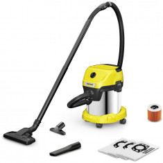 Aspirator multifunctional Karcher WD 3 S V-15/6/20 Home, 1000 W, 15l, otel inoxidabil, accesorii aspirare casa