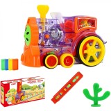 Cumpara ieftin Tren APF cu Pese Domino Aliniate Electric pentru Copii - Set Joc Educativ