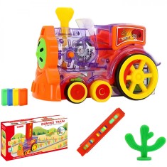 Tren APF cu Pese Domino Aliniate Electric pentru Copii - Set Joc Educativ foto