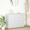 Bufetă cu sertare Alb 100,5x35x76 cm Lemn prelucrat