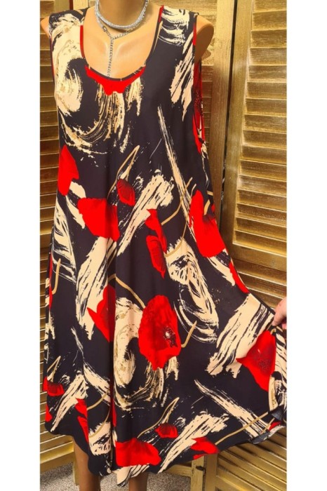 Rochie Vascoza fără m&acirc;neci cod 003Marimea