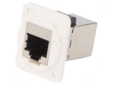 Adaptor FT Cat 6 Ecranat 8P8C Plastic 19x24mm