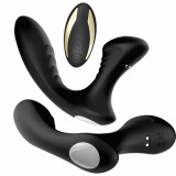 Masculin vibrator de masaj pentru prostată cu telecomandă negru