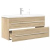 Gossi set mobilier de baie, 2 piese, stejar sonoma, lemn prelucrat