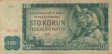 CEHOSLOVACIA 100 korun 1961 VF!!!