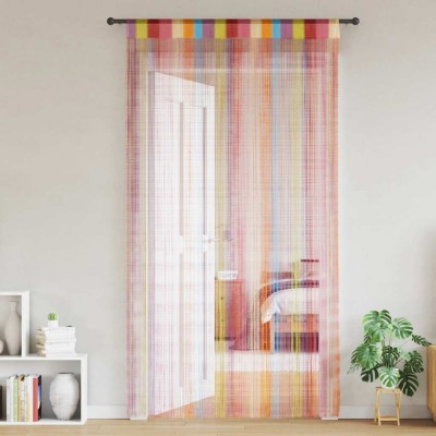 vidaXL Perdele șir 2 buc Multicolor 100x250 cm 4102037 foto