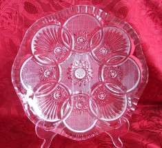 FRUCTIERA CENTRU DE MASA CRISTAL LUCRAT MANUAL 23.5 CM foto