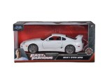 Masinuta metalica Brian's Toyota Supra alba, Fast &amp; Furious, scara 1:24