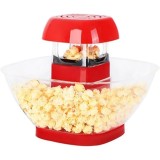 Aparat pentru facut popcorn, cu aer cald, pentru gatit fara ulei si grasimi, bol de servire deatasabil, putere 1200W, rosu