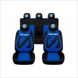 Set Huse Scaune Universale Nero Albastru Personalizate cu Volkswagen