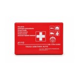 Trusa medicala auto omologata RAR DIN 13164-B:2022, cutie plastic rosie