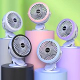 Ventilator de birou cu clips F200, USB, reglabil, 3W, 2000mAh