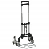 Durhand Carucior pentru Pachete Pliabil in Aluminiu cu 6 Roti pentru Scari Incarcare Max 70kg | Aosom Romania