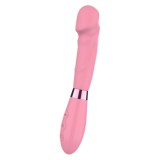 Vibrator Pop Supreme, 10 Moduri Vibratii, Silicon, USB, Roz, 21 cm
