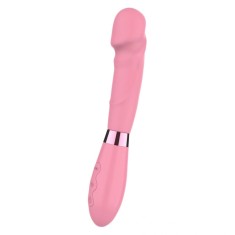 Vibrator Pop Supreme, 10 Moduri Vibratii, Silicon, USB, Roz, 21 cm foto