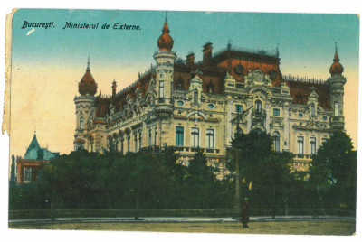 139 - BUCURESTI, Sturza Palace, Romania - old postcard - used - 1932 foto