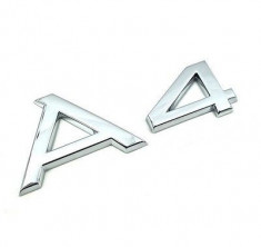 Emblema A4 Spate Cromata Vw 8H08537412ZZ foto