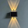Aplica LED Exterior Solaris, 4 Surse de lumina, Lumina Calda, Negru ModernLight Concept